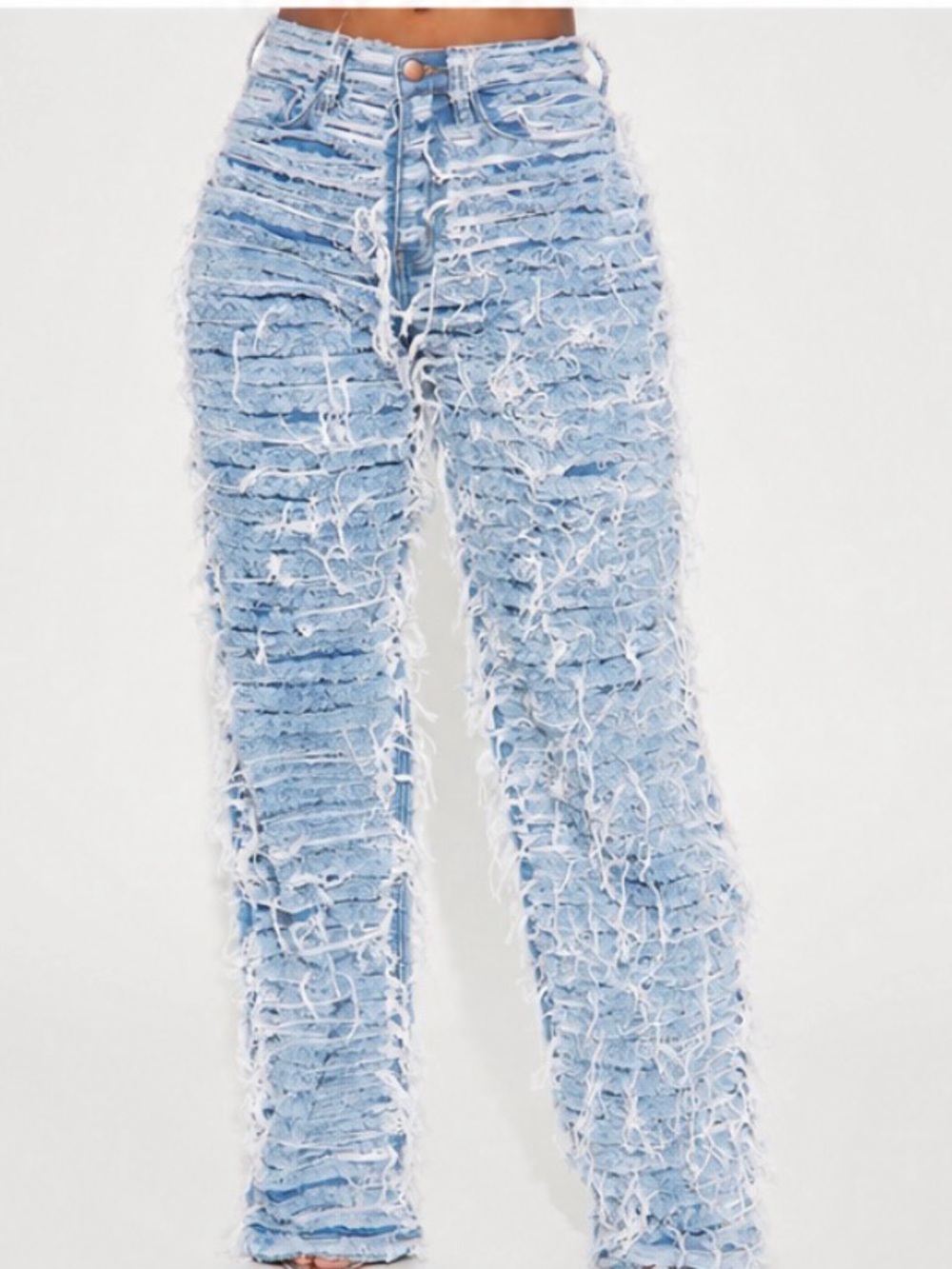 Light Blue Chenille Scarf